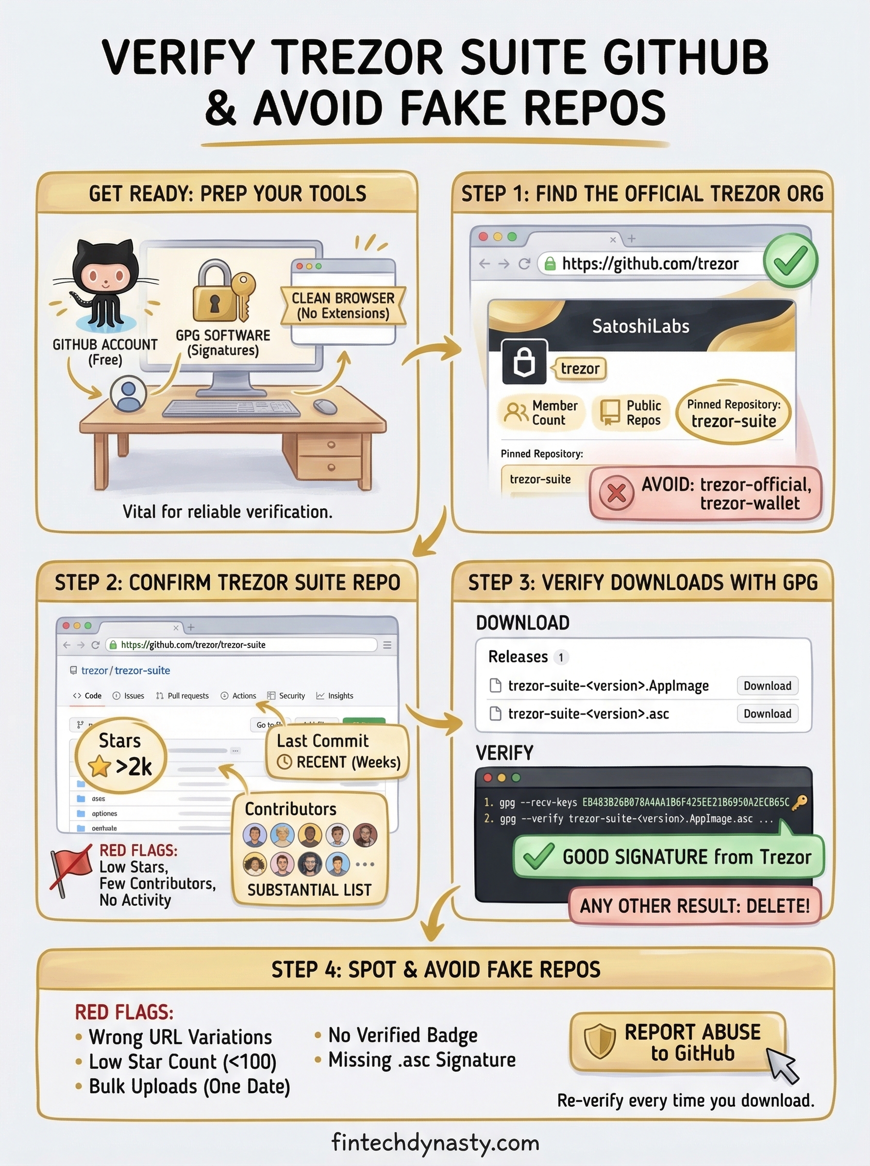 trezor suite github infographic