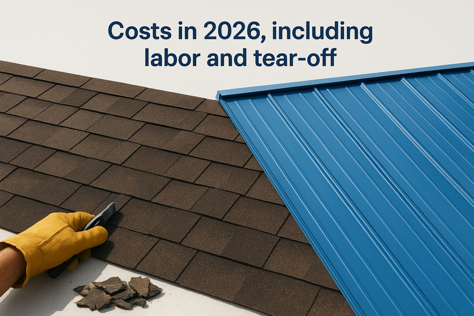 Costs in 2026, including labor and tear-off