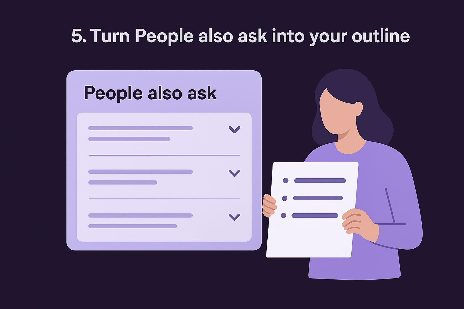 5. Turn People also ask into your outline