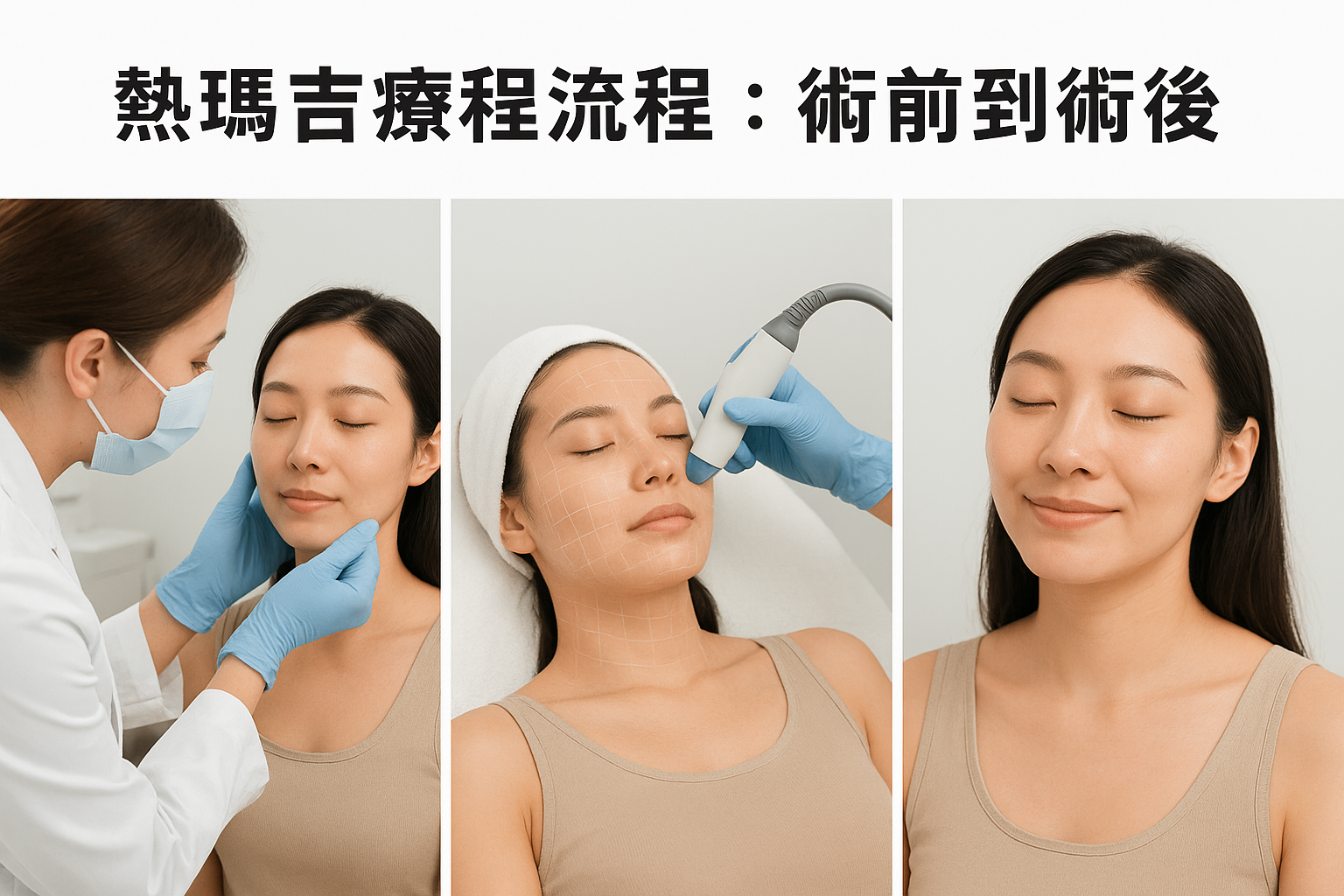 熱瑪吉療程流程：術前到術後