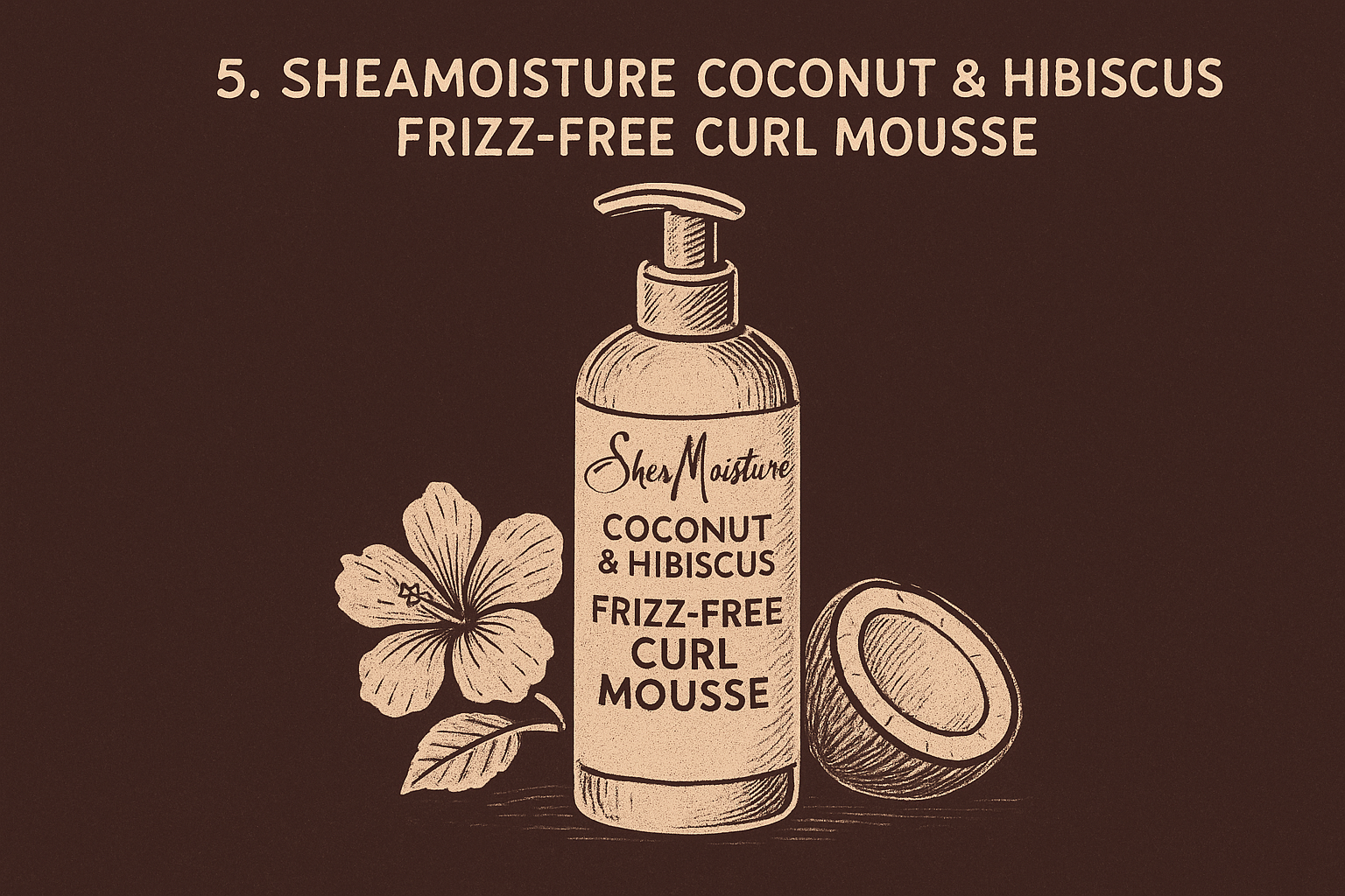 5. SheaMoisture Coconut & Hibiscus Frizz-Free Curl Mousse