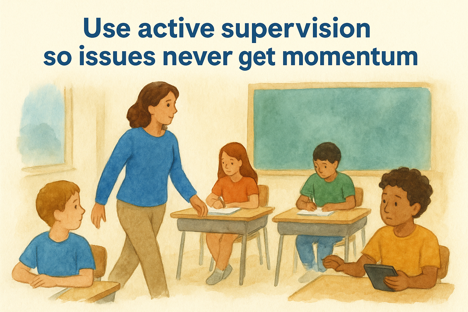 3. Use active supervision so issues never get momentum