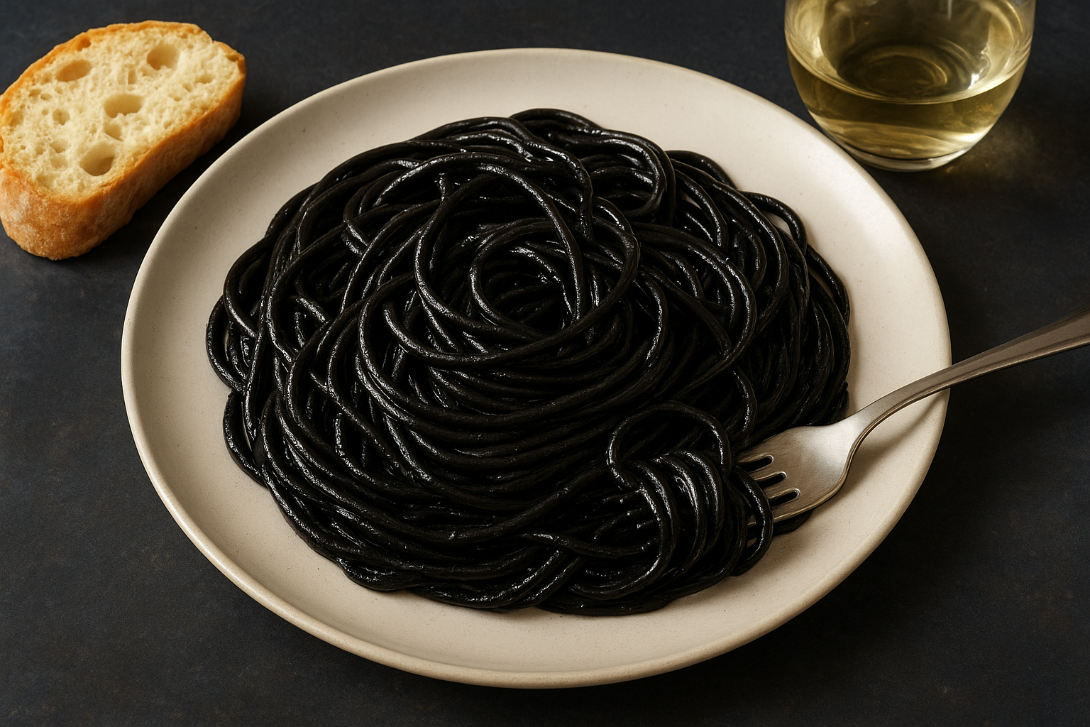 5. Spaghetti al nero di seppia