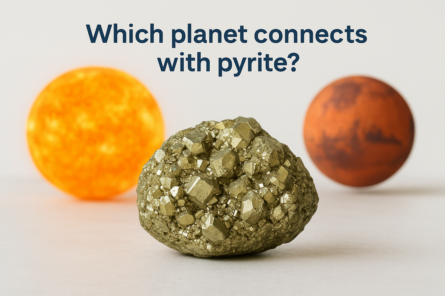 Which planet connects with pyrite