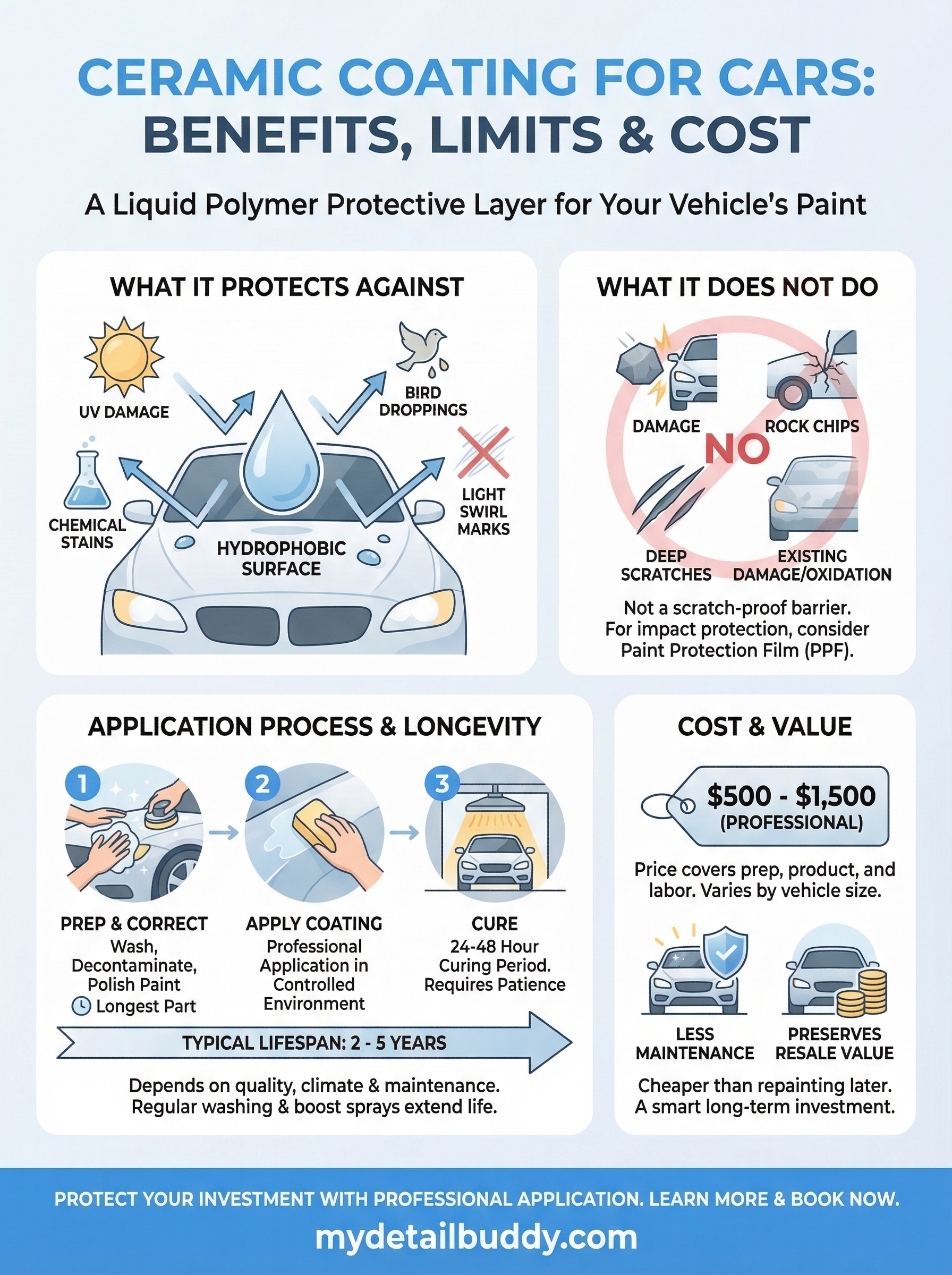 what is ceramic coating for cars infographic