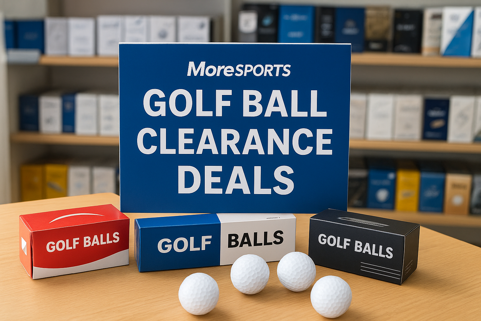 1. MoreSports golf ball clearance deals