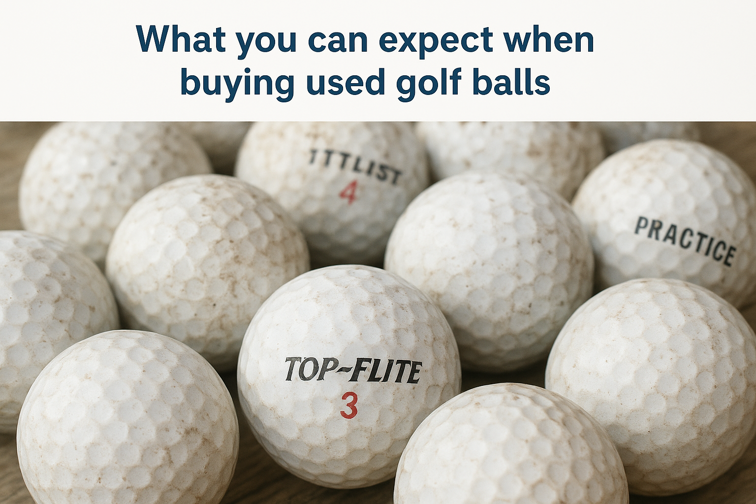 What you can expect when buying used golf balls