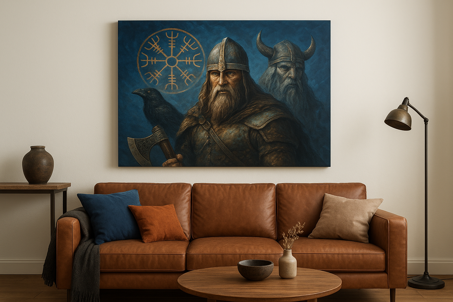 4. Viking and mythology statement canvases