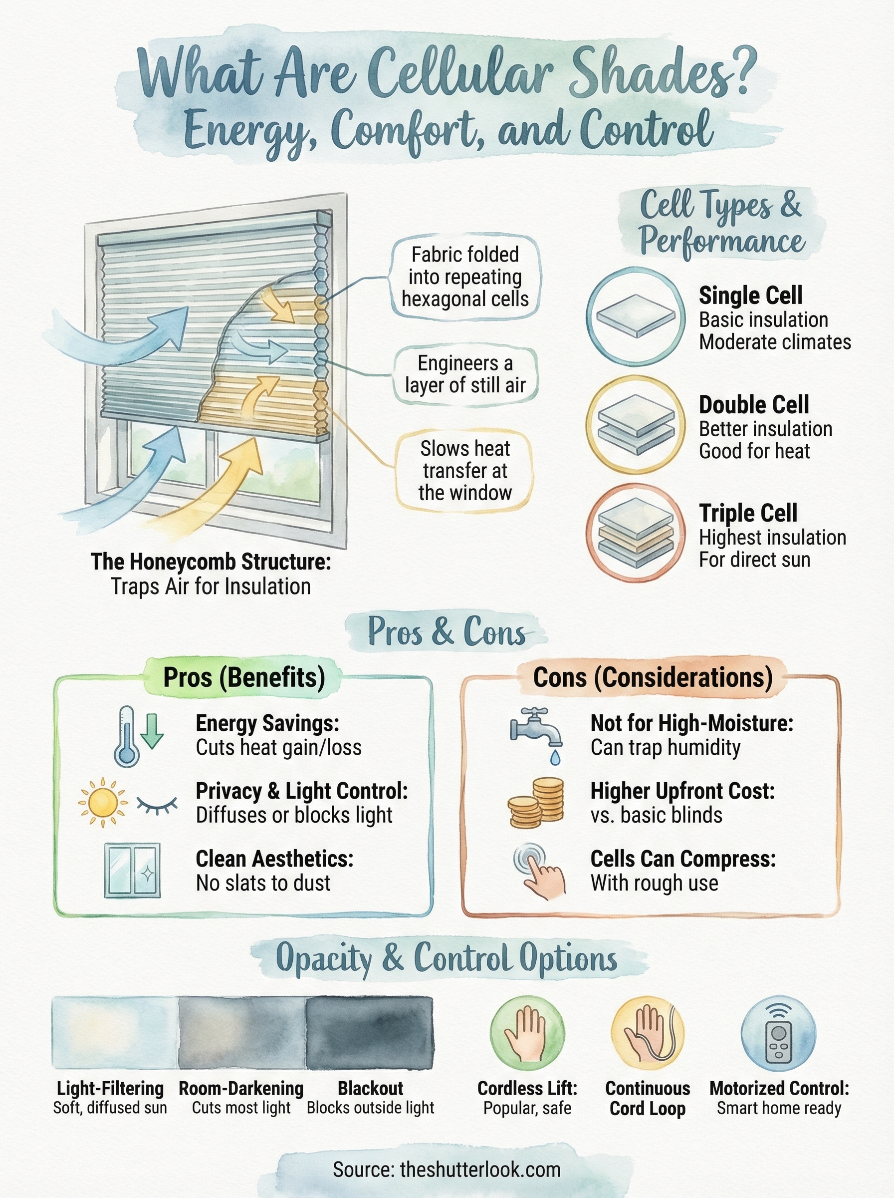 what are cellular shades infographic