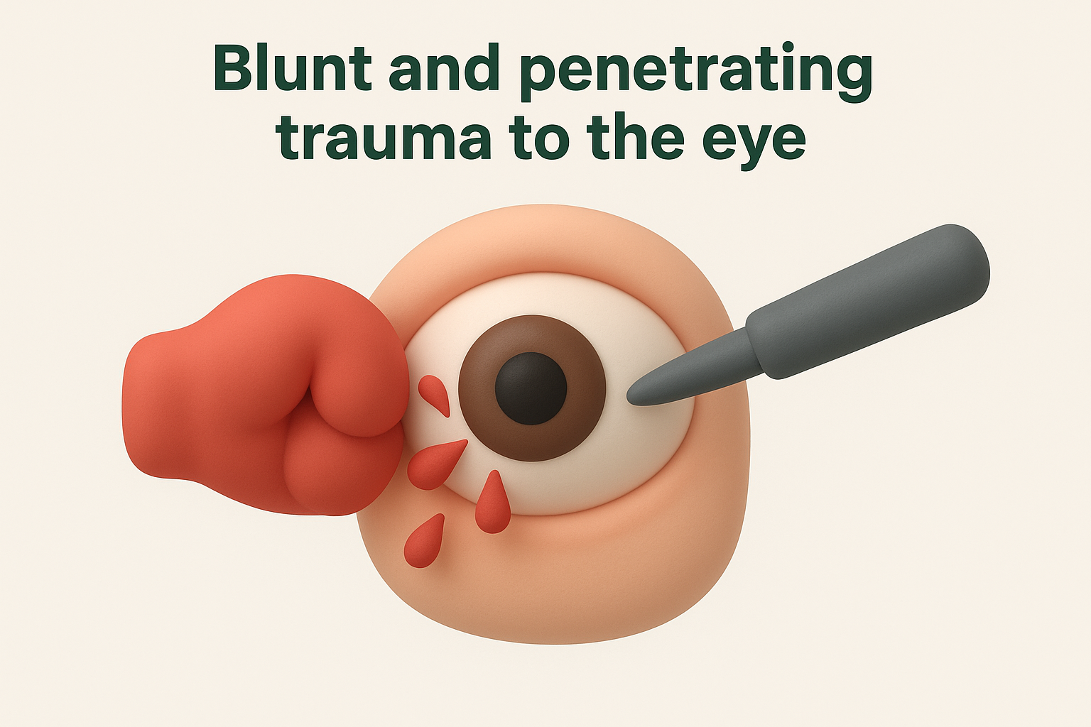 Blunt and penetrating trauma to the eye