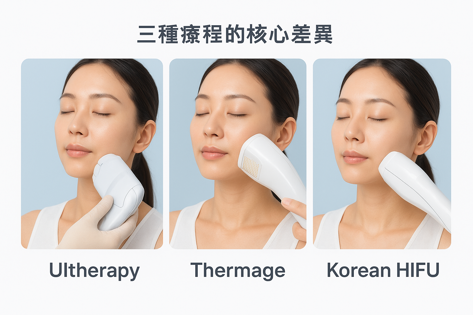 三種療程的核心差異