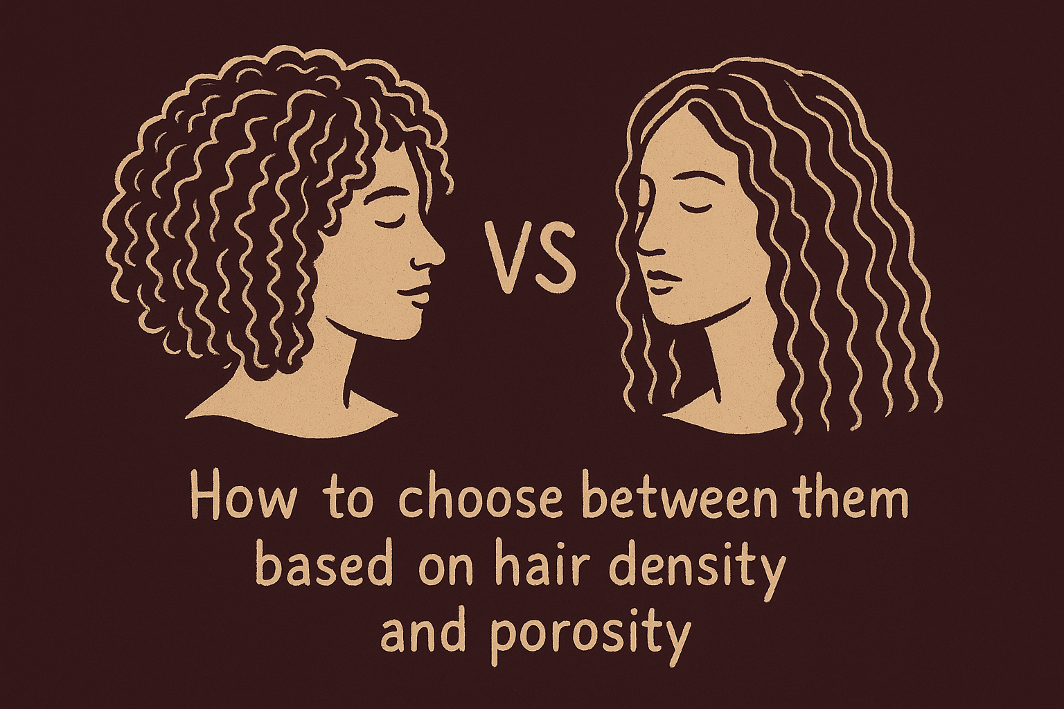 How to choose between them based on hair density and porosity
