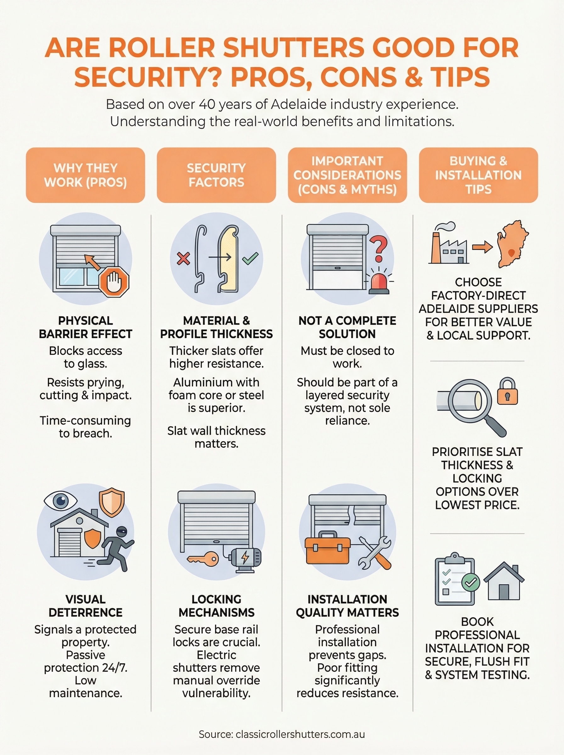 are roller shutters good for security infographic