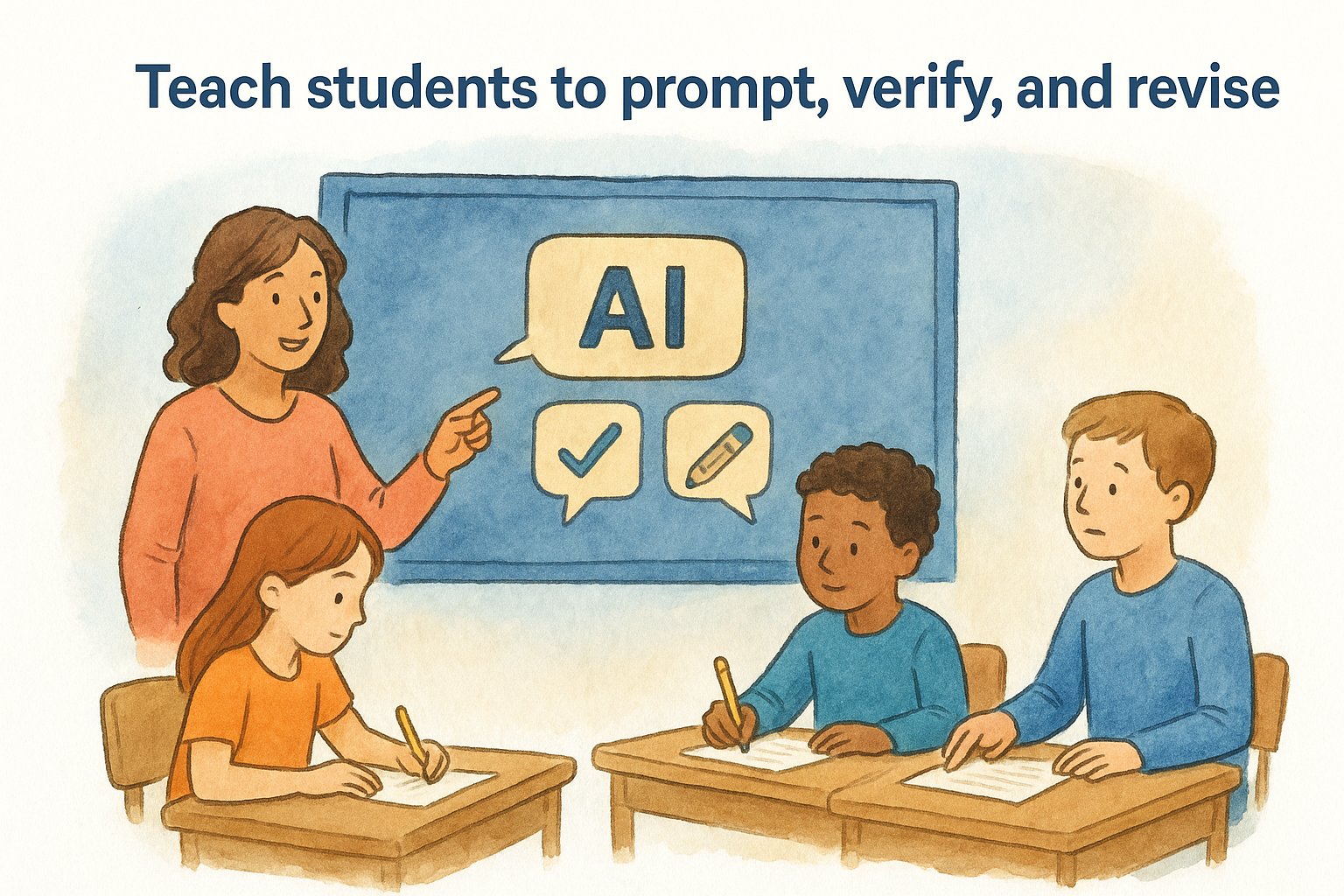 4. Teach students to prompt, verify, and revise