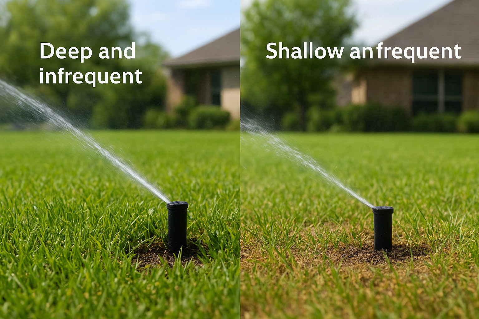 Deep and infrequent vs. shallow and frequent
