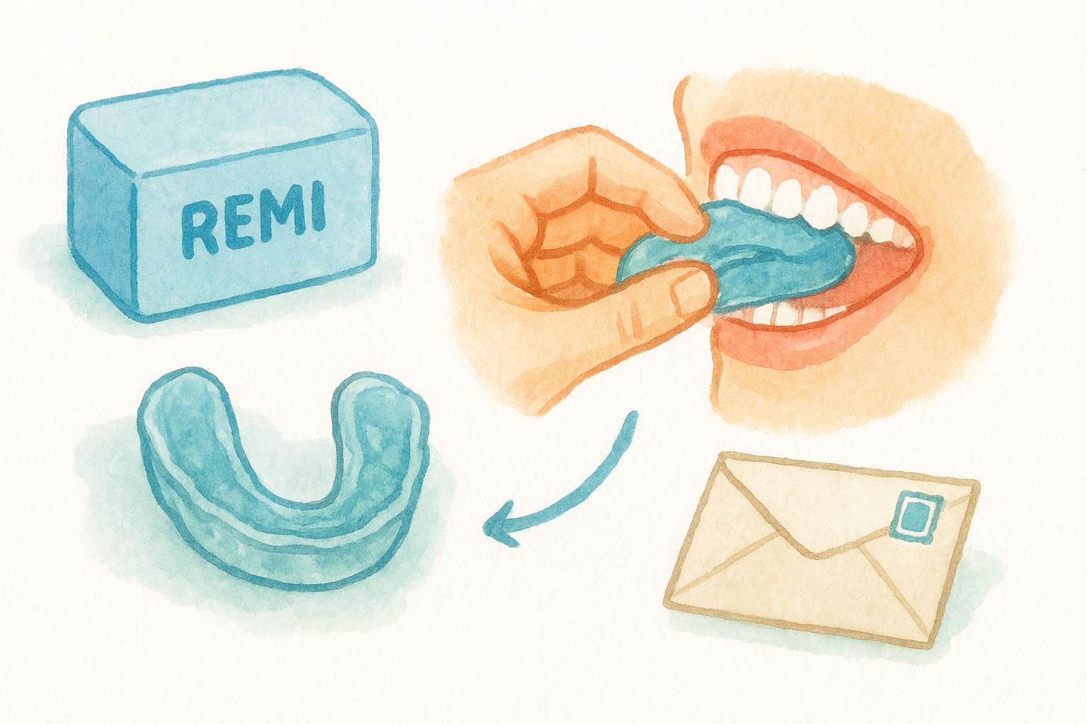 How the at-home impression process works