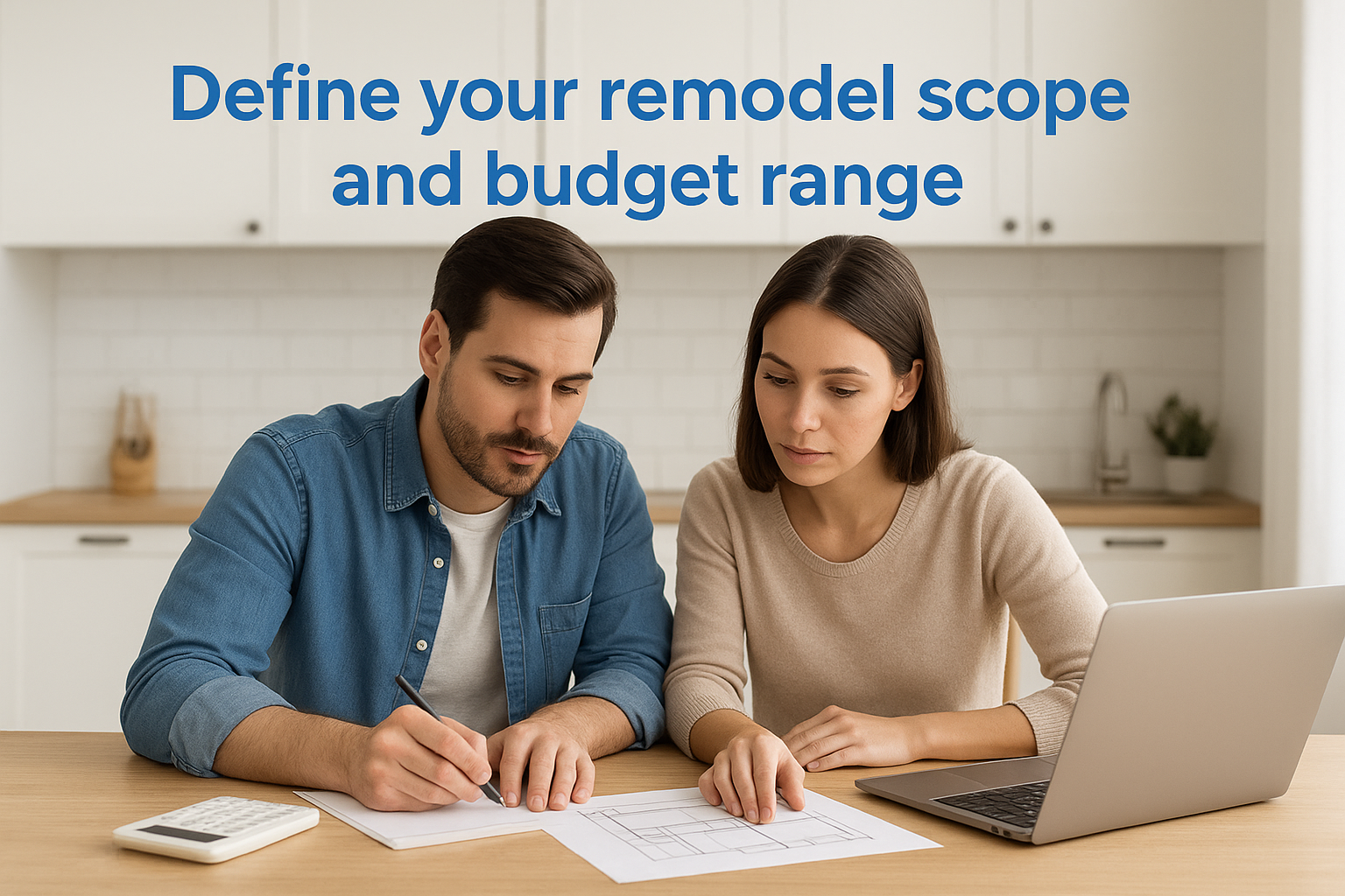 2. Define your remodel scope and budget range