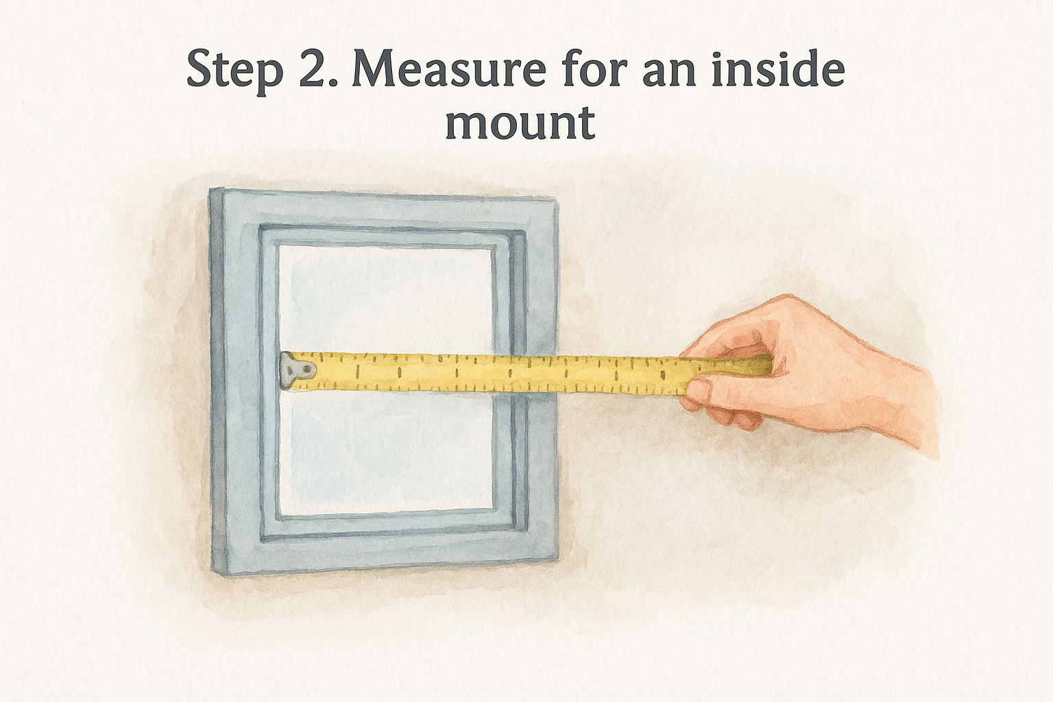 Step 2. Measure for an inside mount