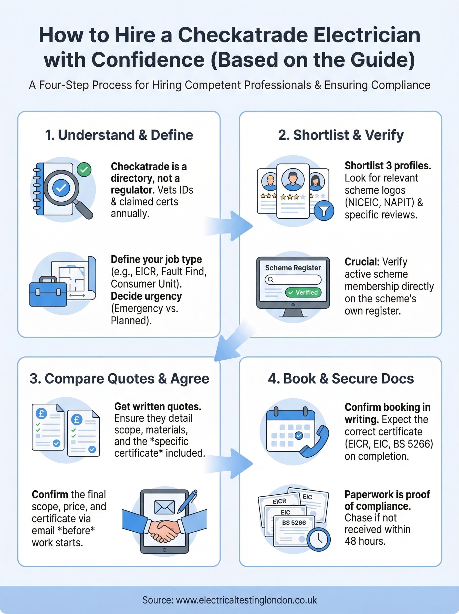 checkatrade electrician near me infographic