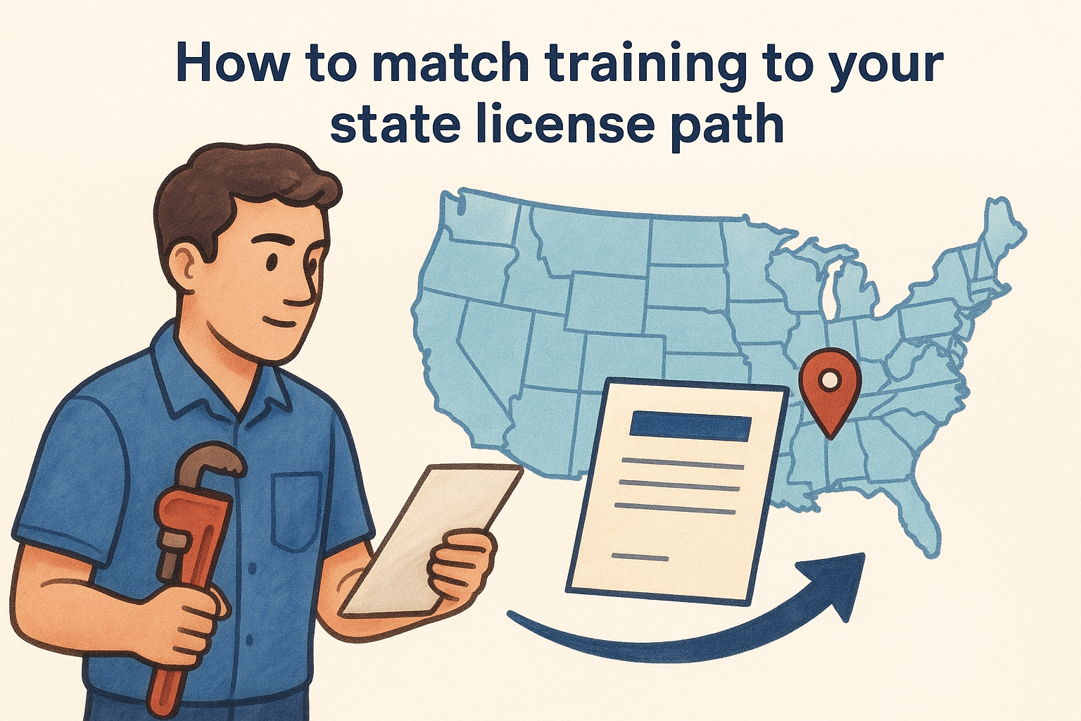 How to match training to your state license path
