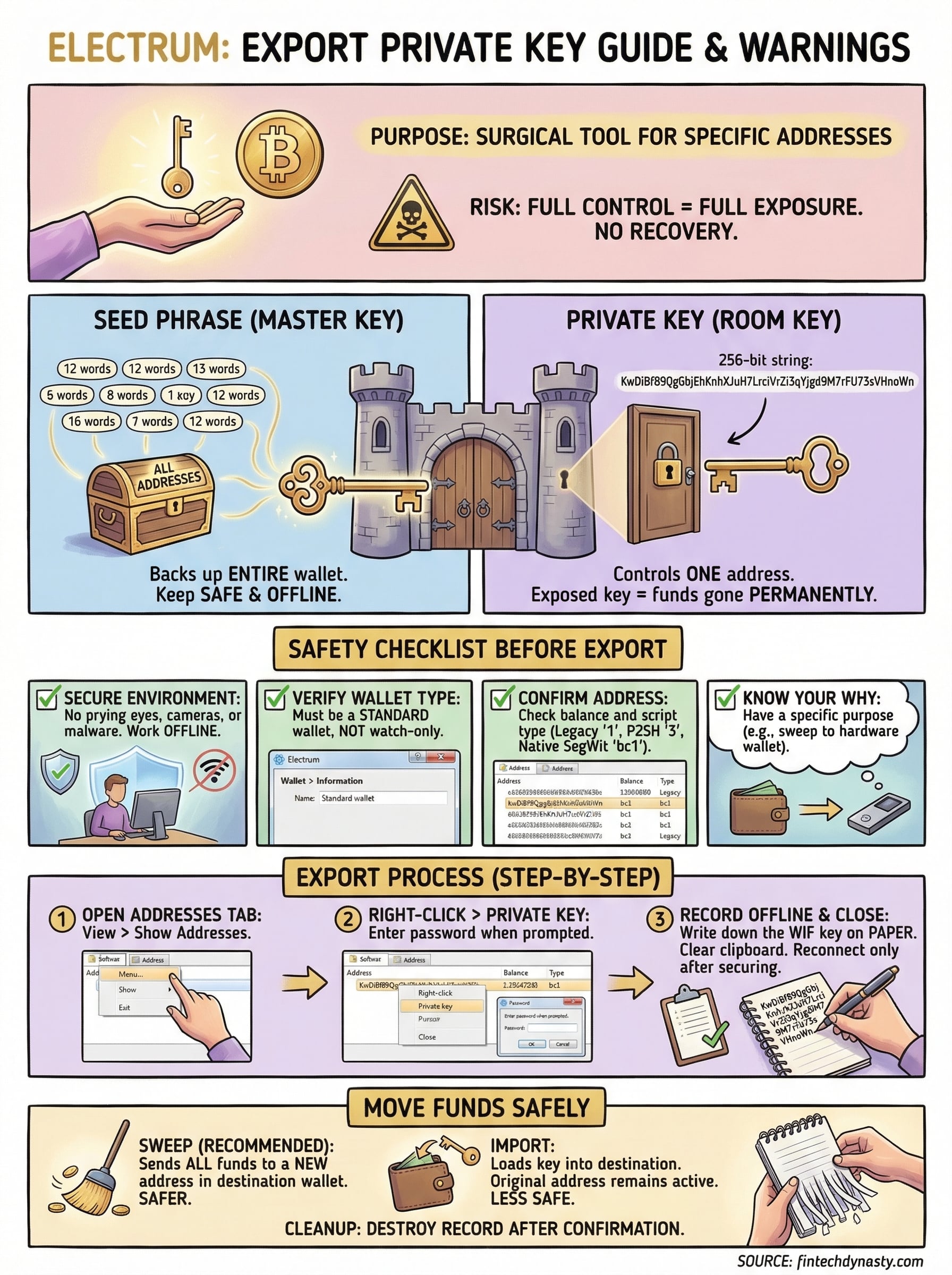 electrum export private key infographic