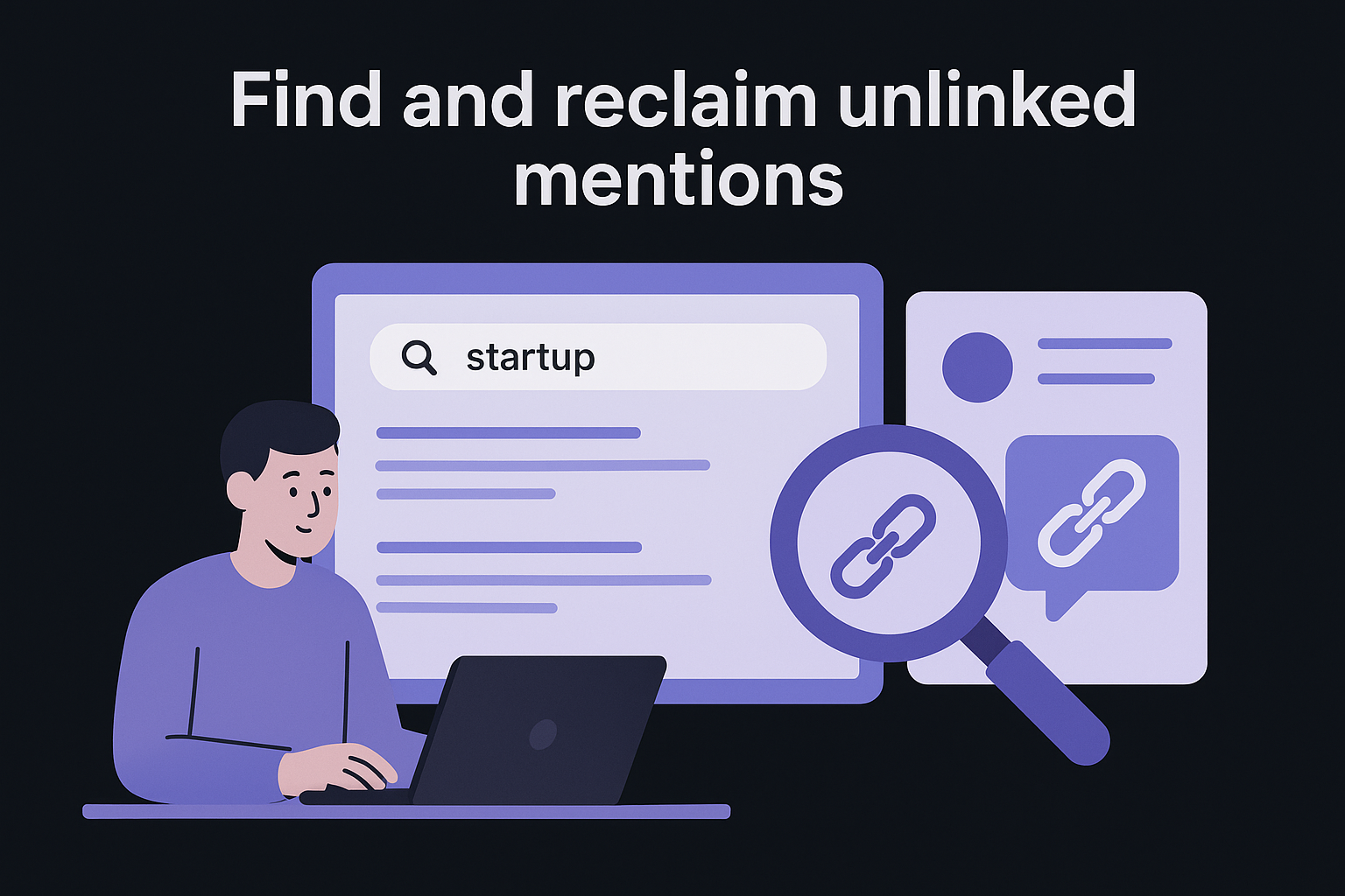 Find and reclaim unlinked mentions