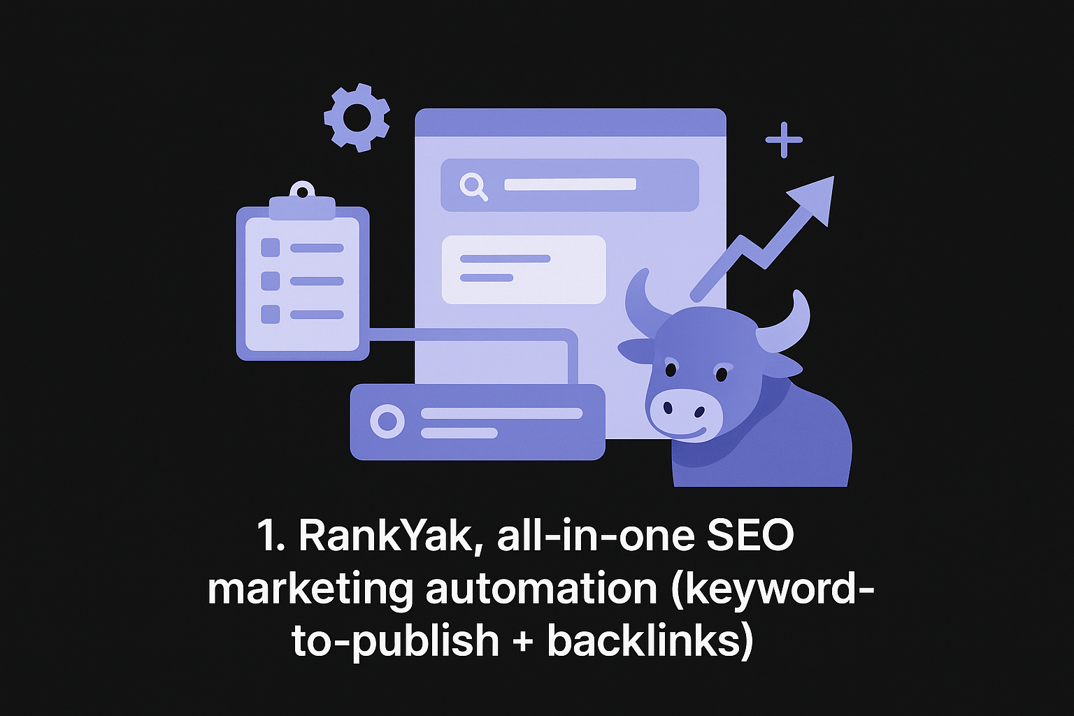 1. RankYak, all-in-one SEO marketing automation (keyword-to-publish + backlinks)