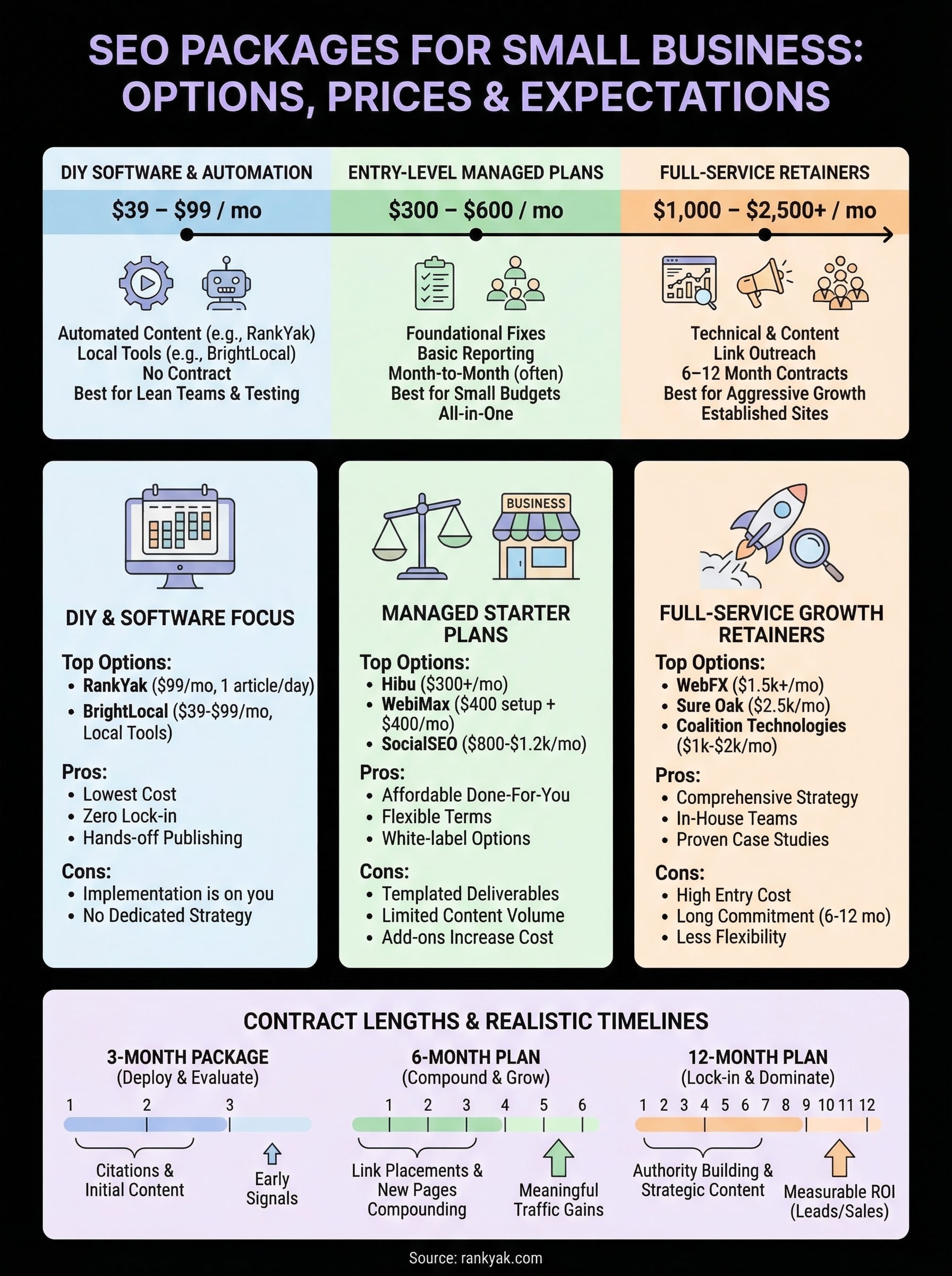 seo packages for small business infographic