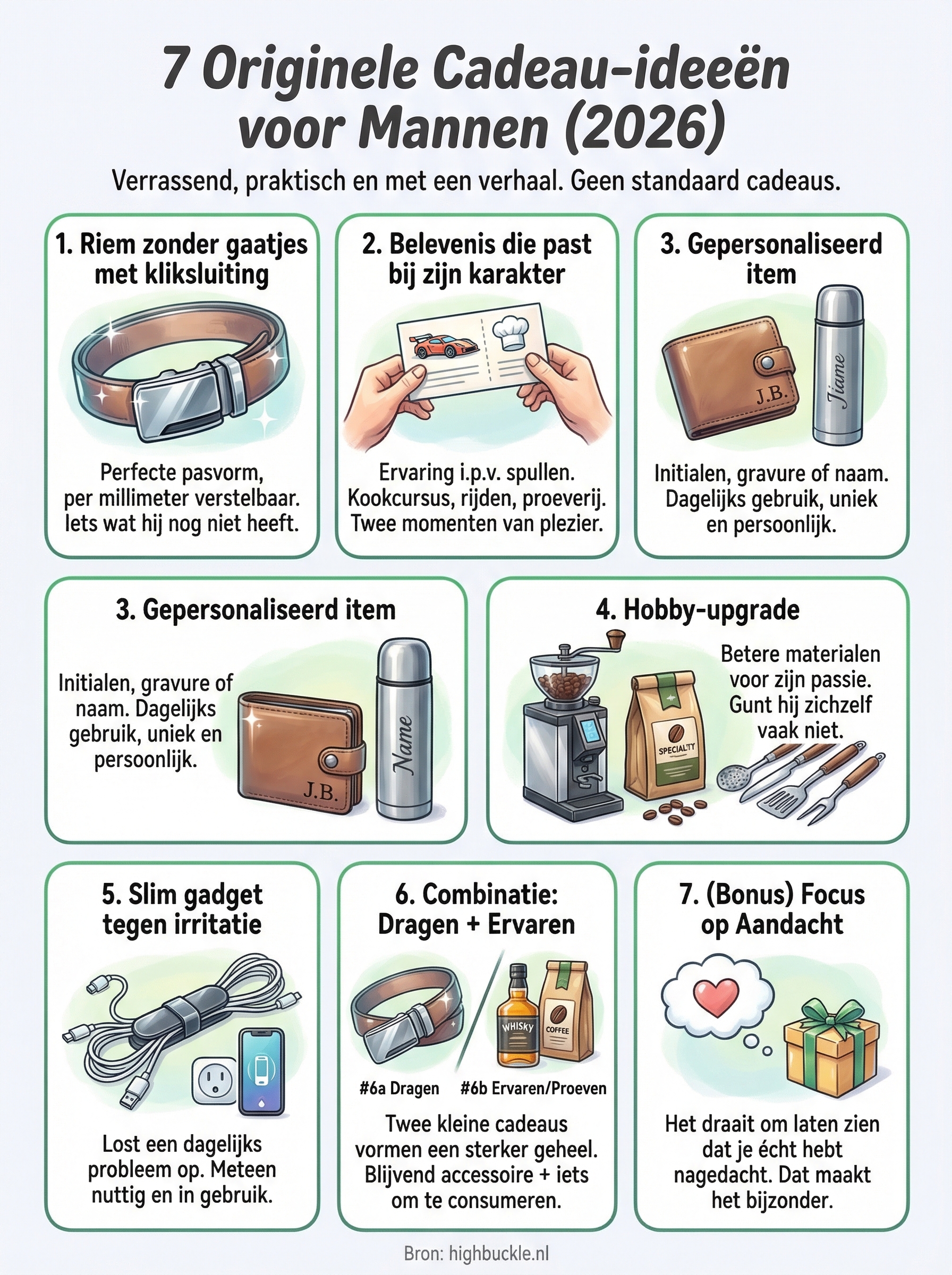 origineel cadeau voor mannen infographic