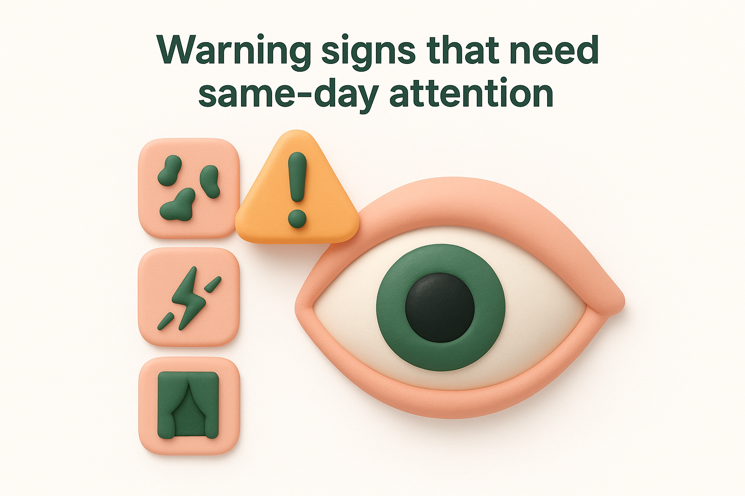 Warning signs that need same-day attention
