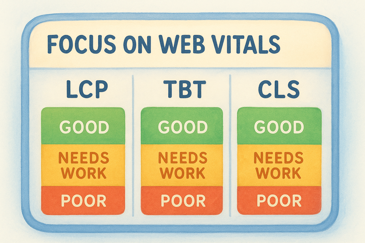 Focus on Web Vitals first