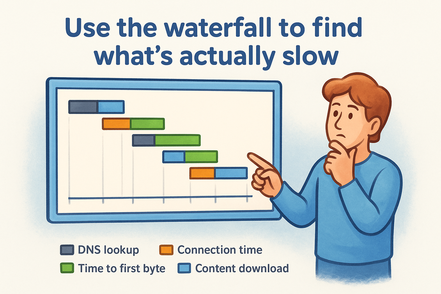 Use the waterfall to find what's actually slow