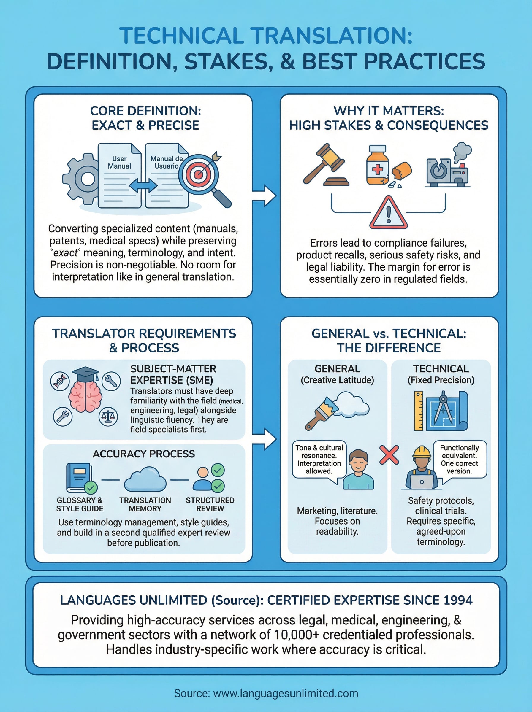 technical translation definition infographic
