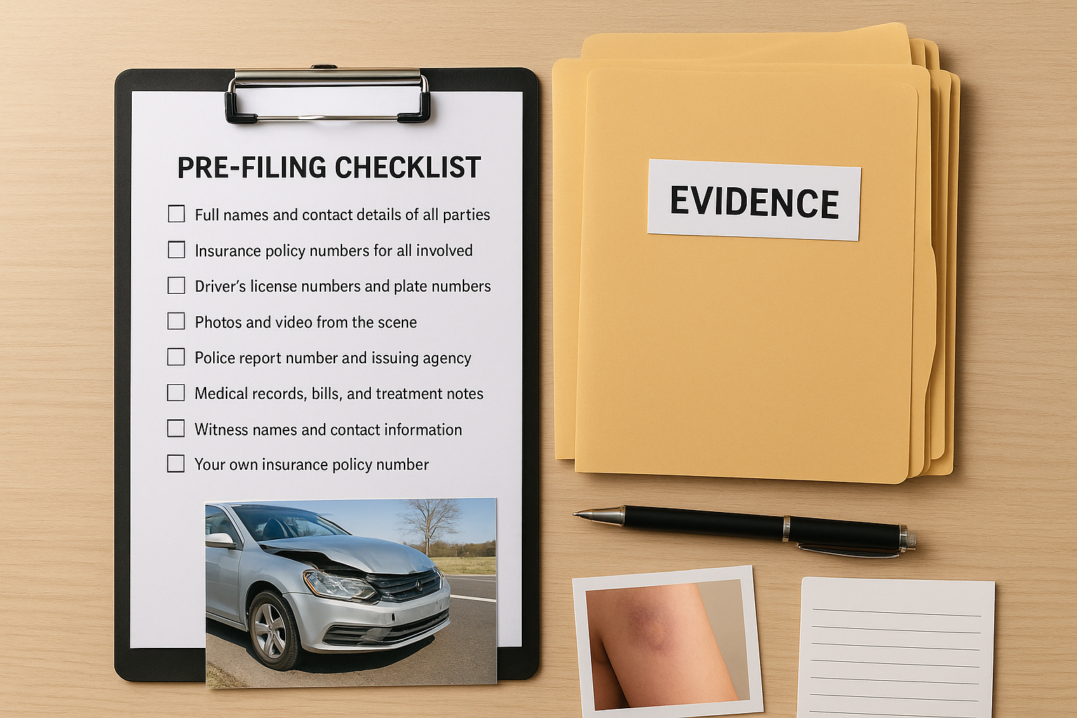 Your evidence and supporting documents