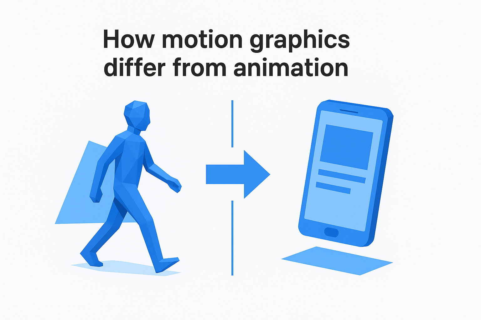 How motion graphics differ from animation