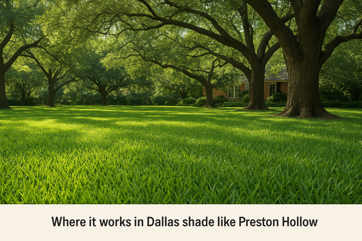 Where it works in Dallas shade like Preston Hollow