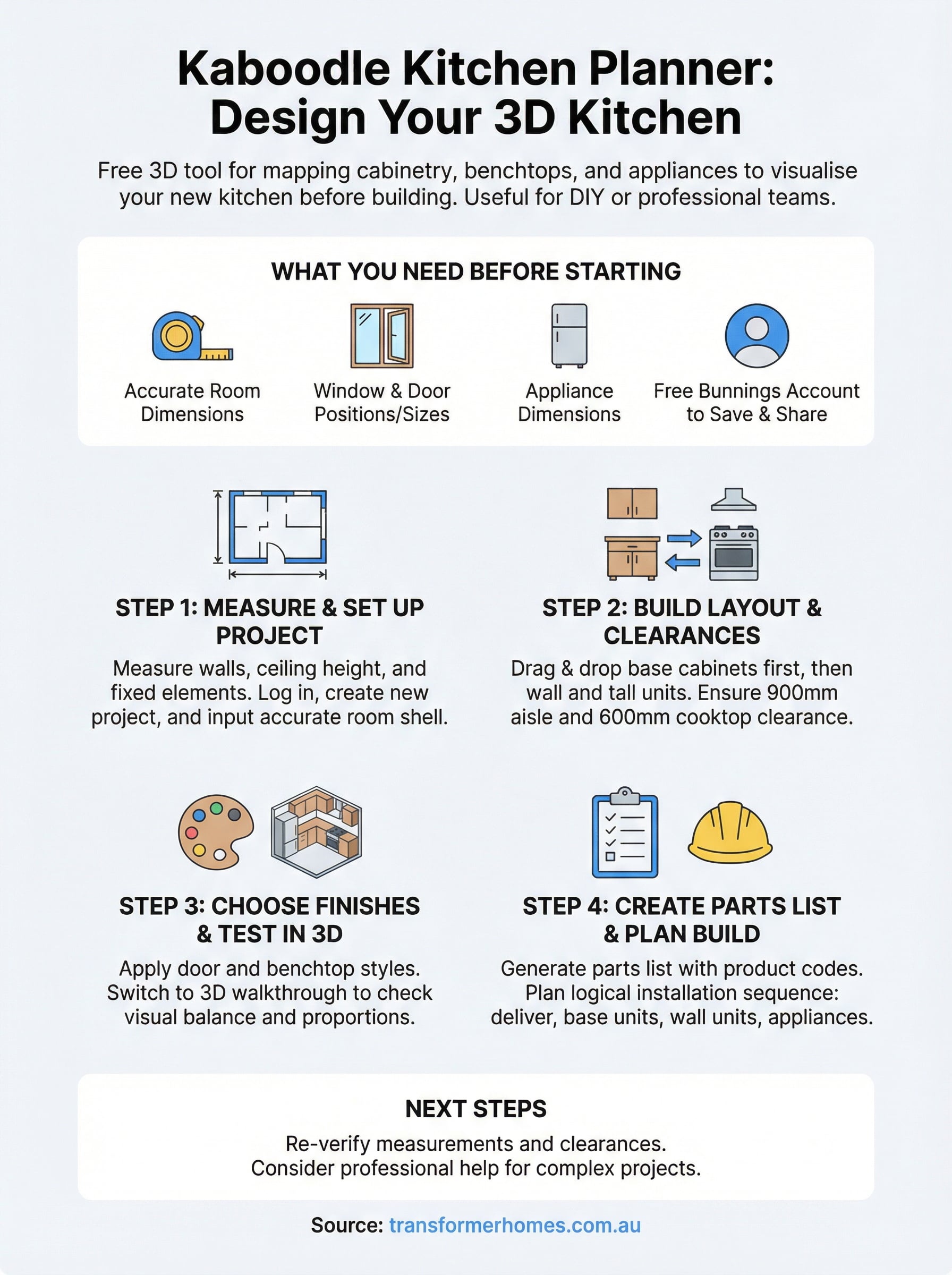 kaboodle kitchen planner infographic