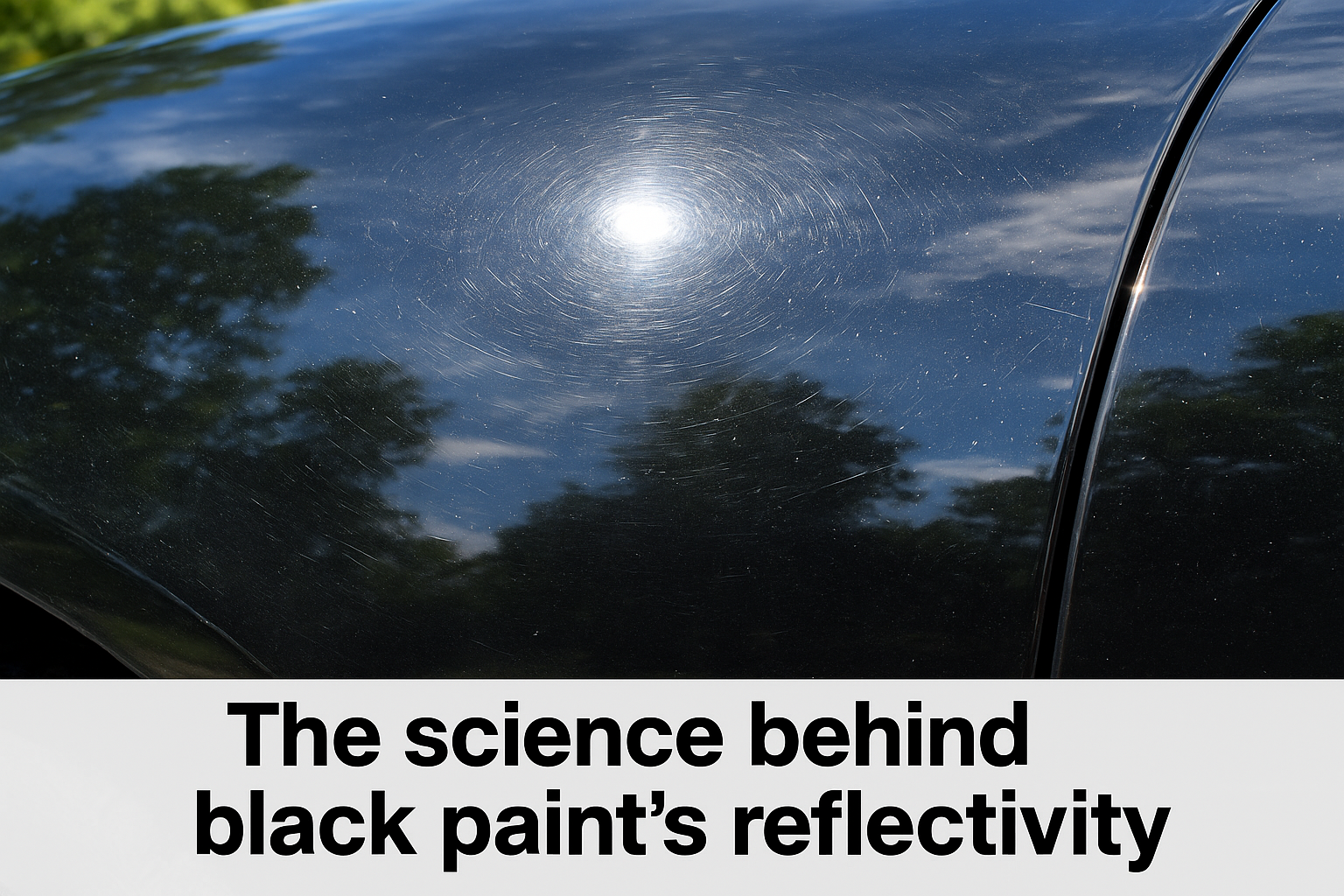 The science behind black paint's reflectivity