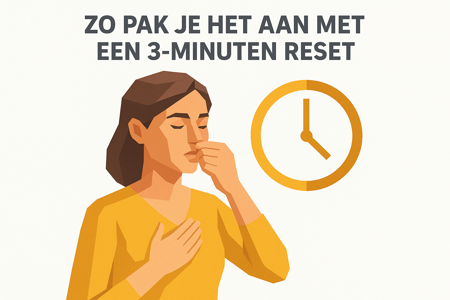 Zo pak je het aan met een 3-minuten reset