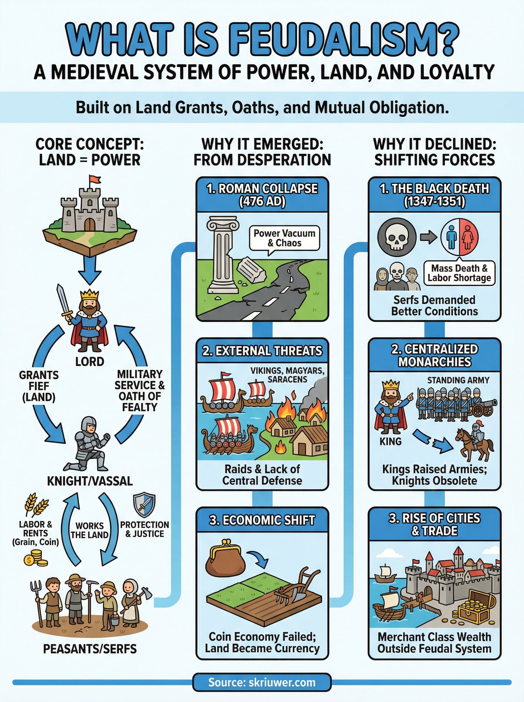 what is feudalism infographic