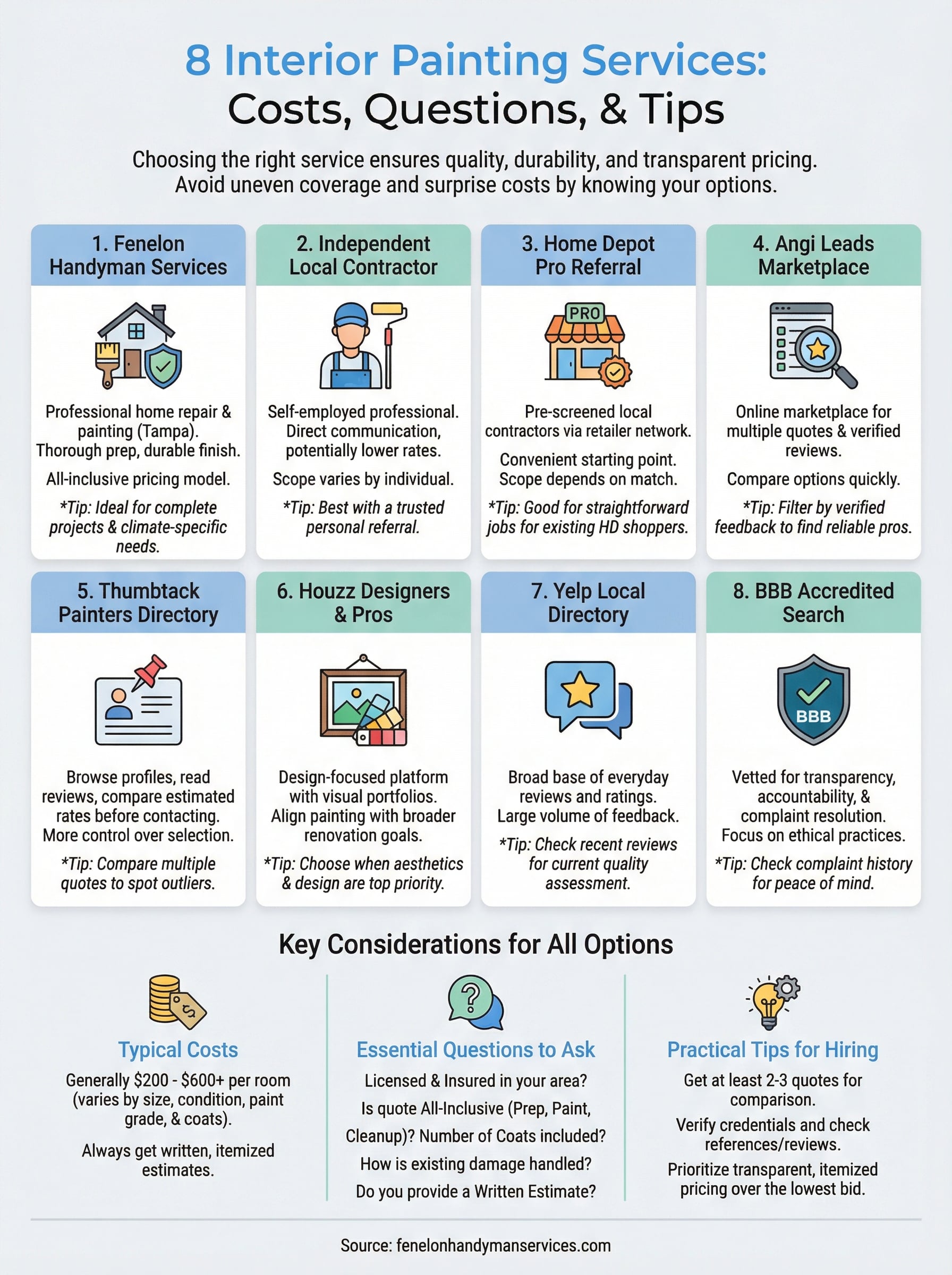 interior painting services infographic