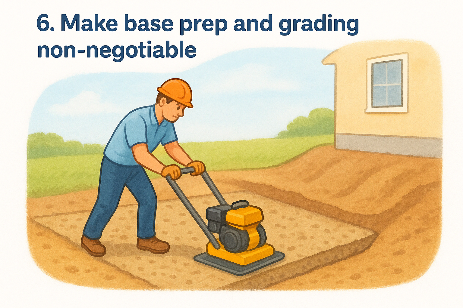 6. Make base prep and grading non-negotiable