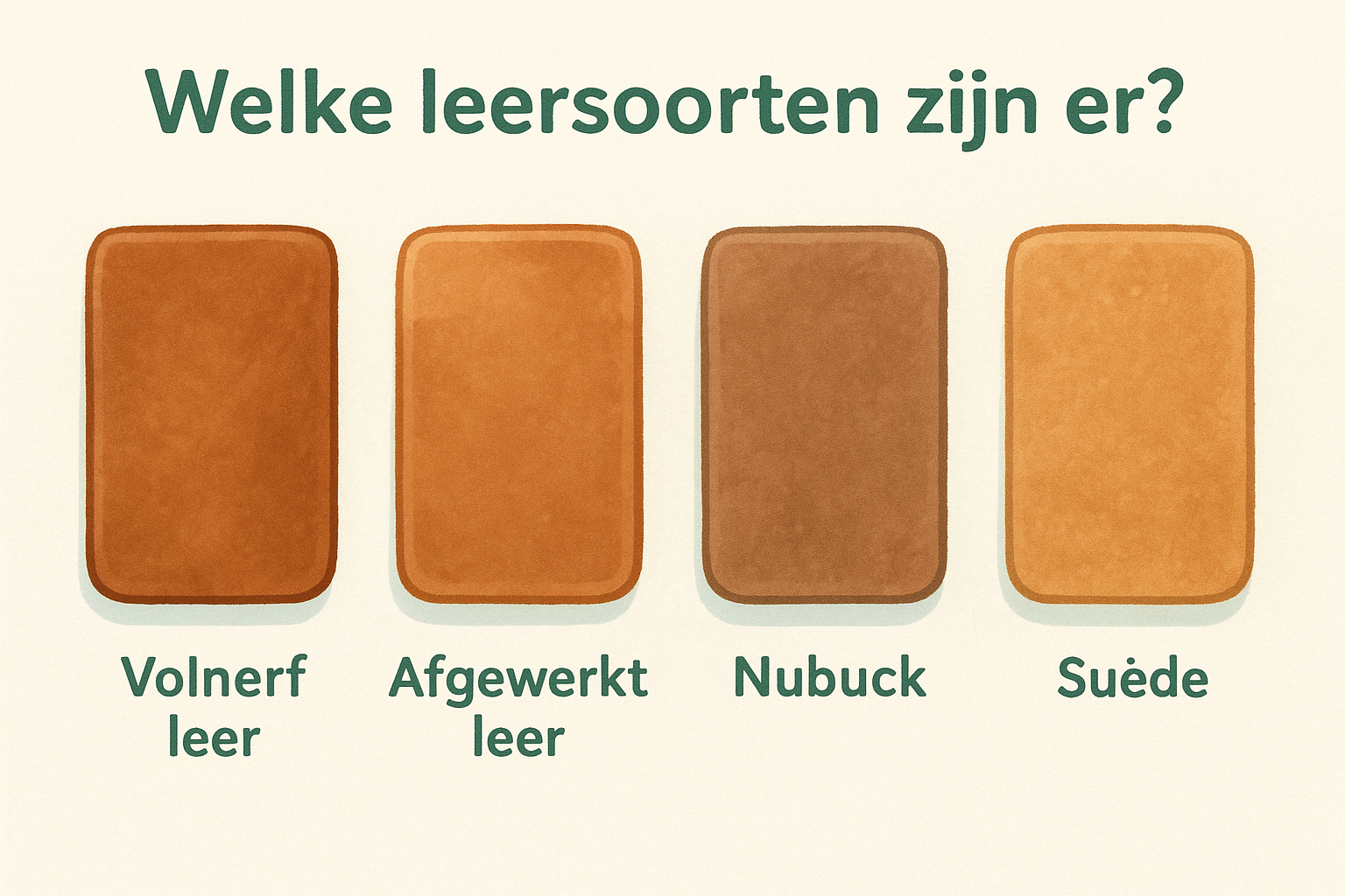 Welke leersoorten zijn er?