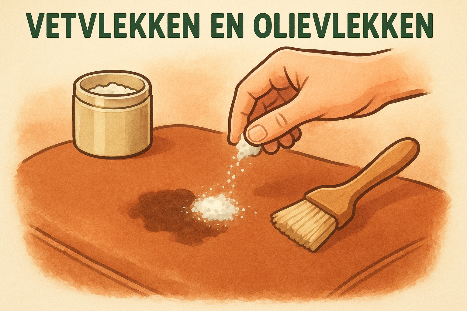 Vetvlekken en olievlekken
