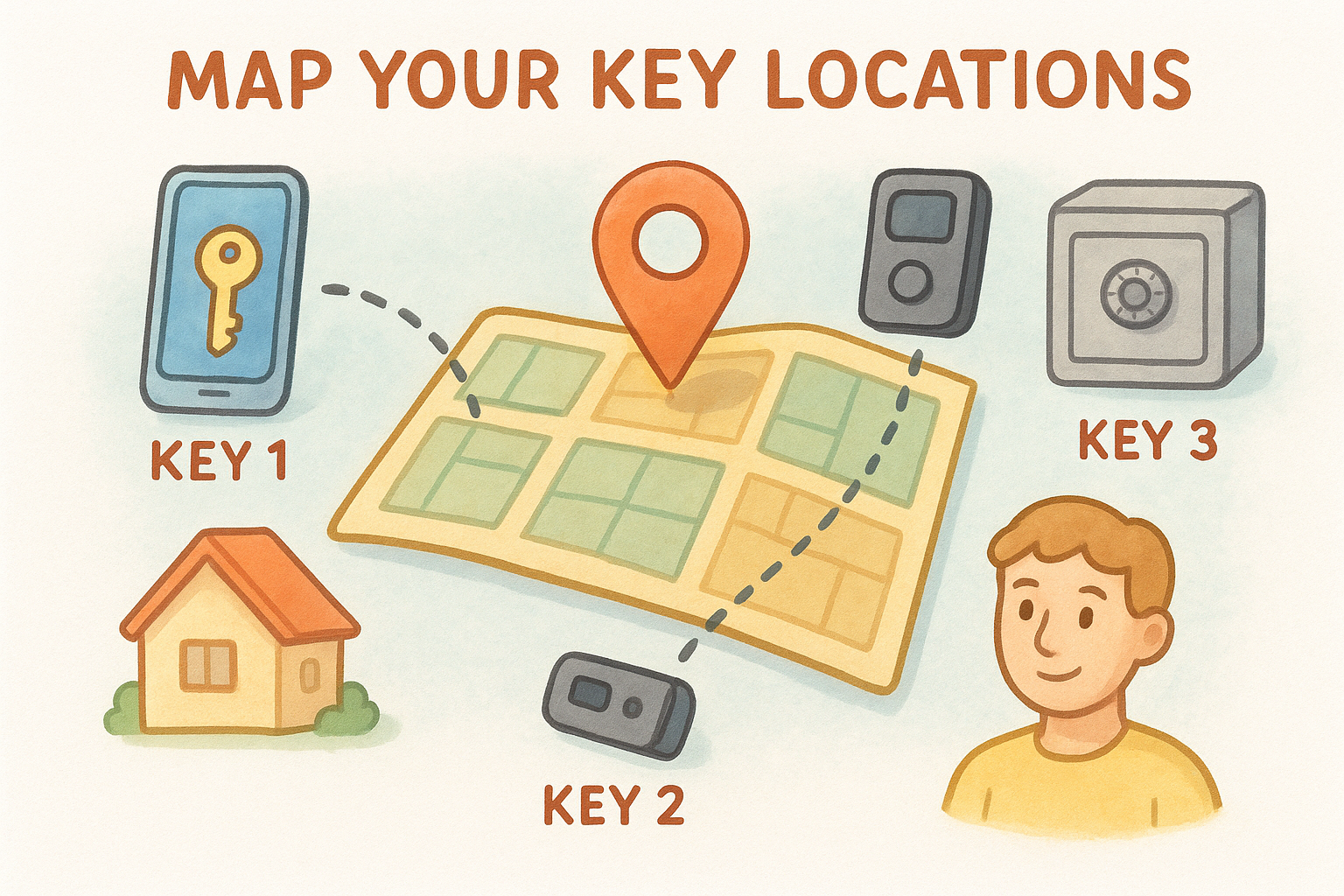 Map your key locations