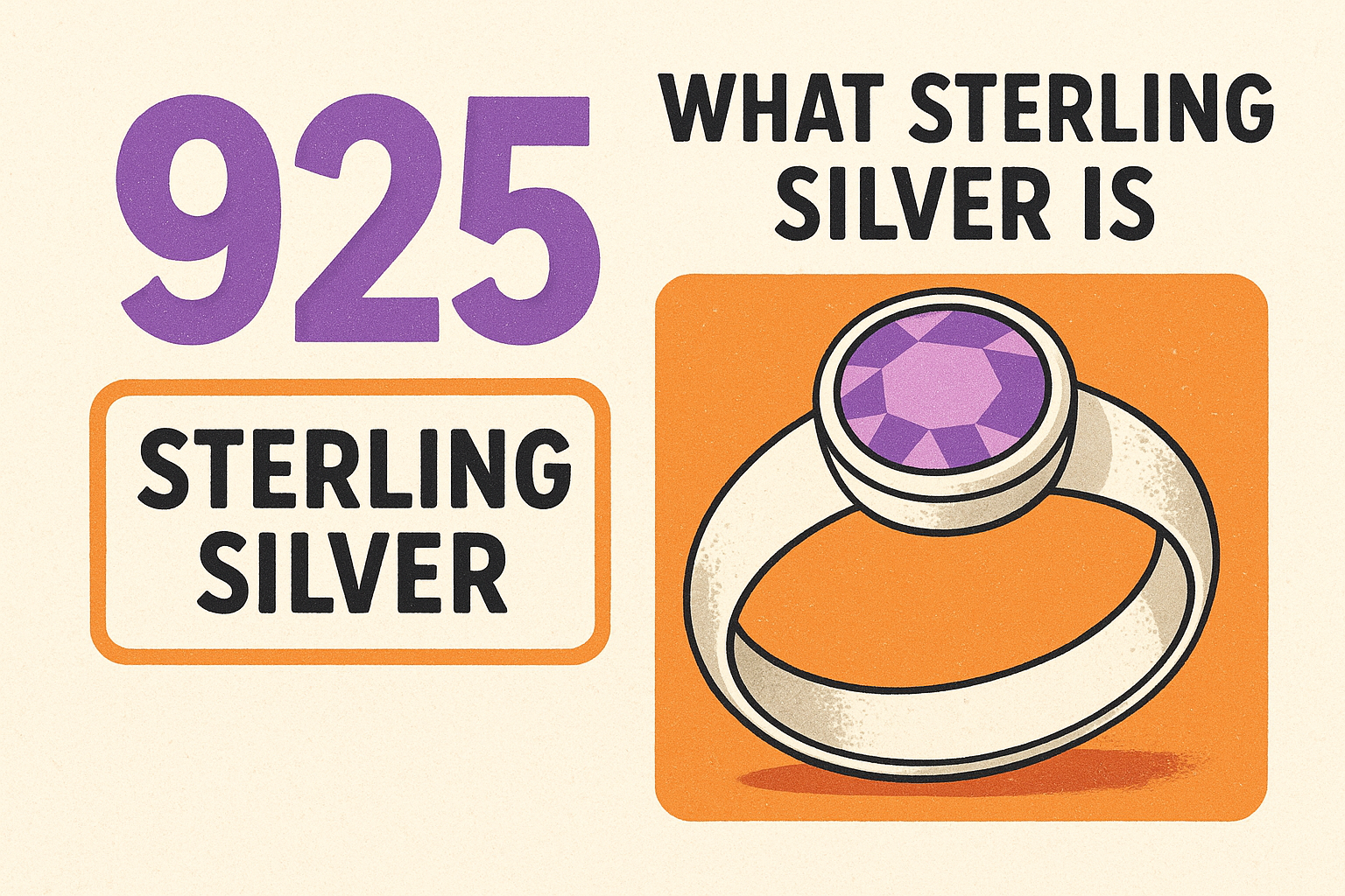 What sterling silver is and what 925 means