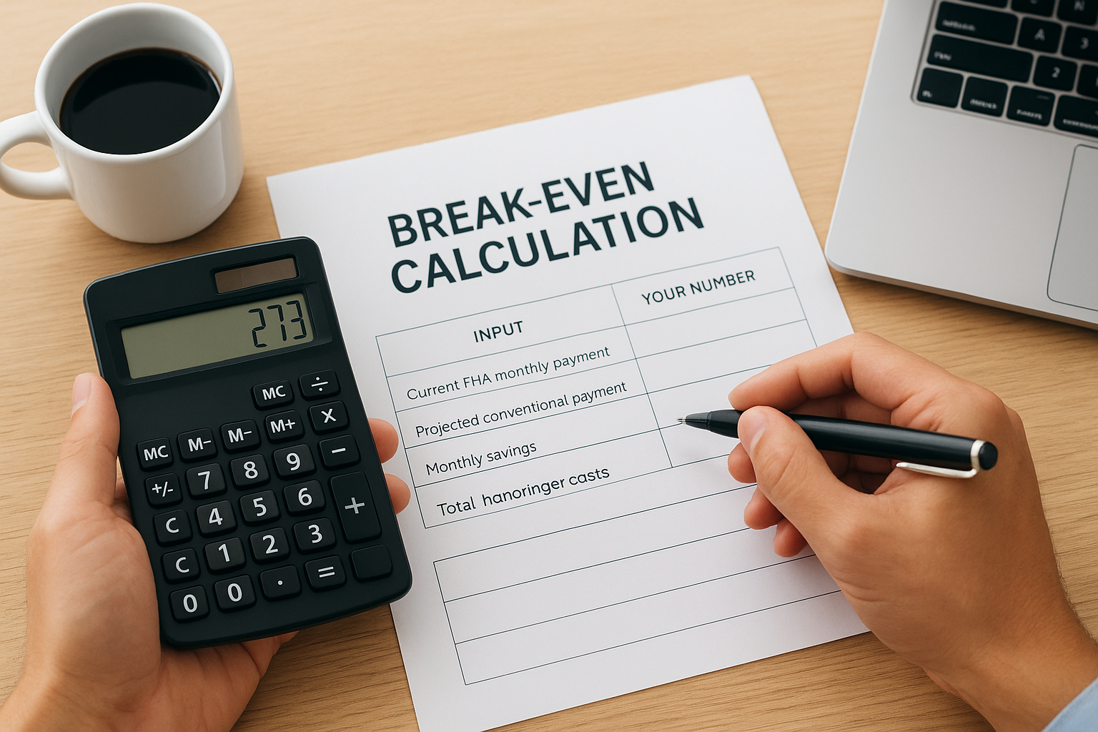Build your break-even calculation
