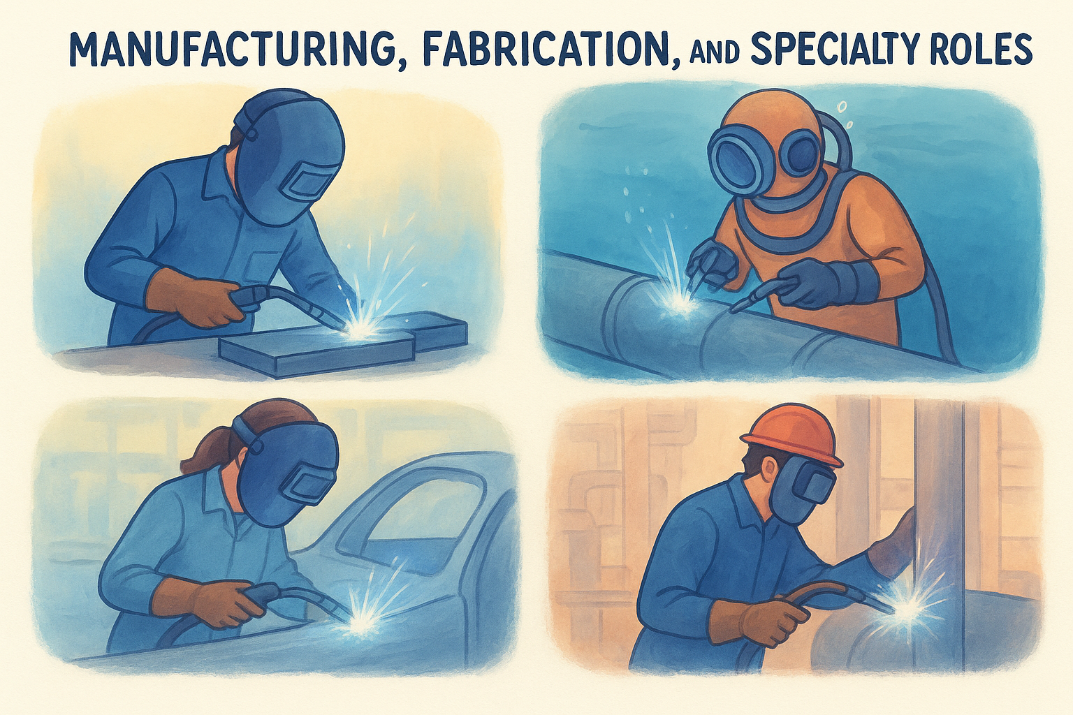 Manufacturing, fabrication, and specialty roles