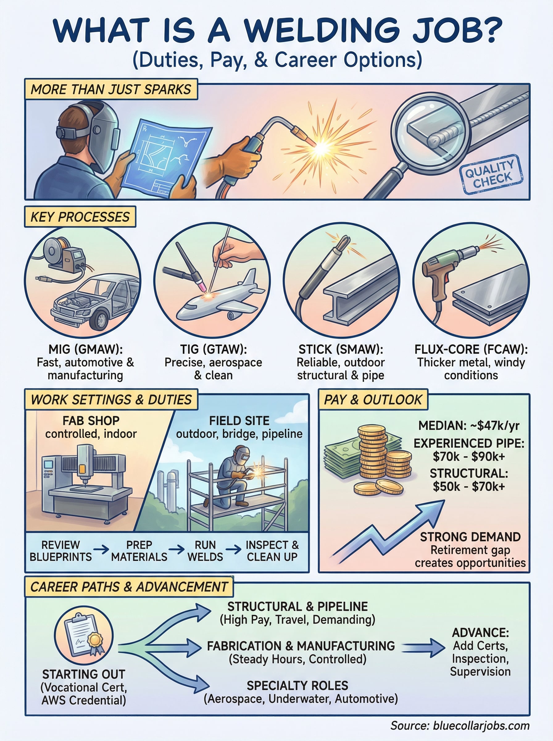 what is a welding job infographic