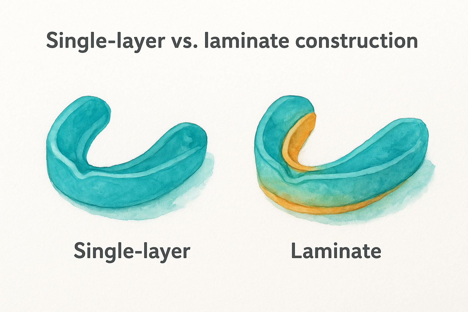 Single-layer vs. laminate construction